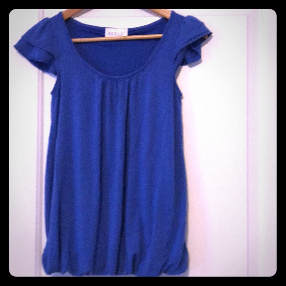 Blue balloon shirt